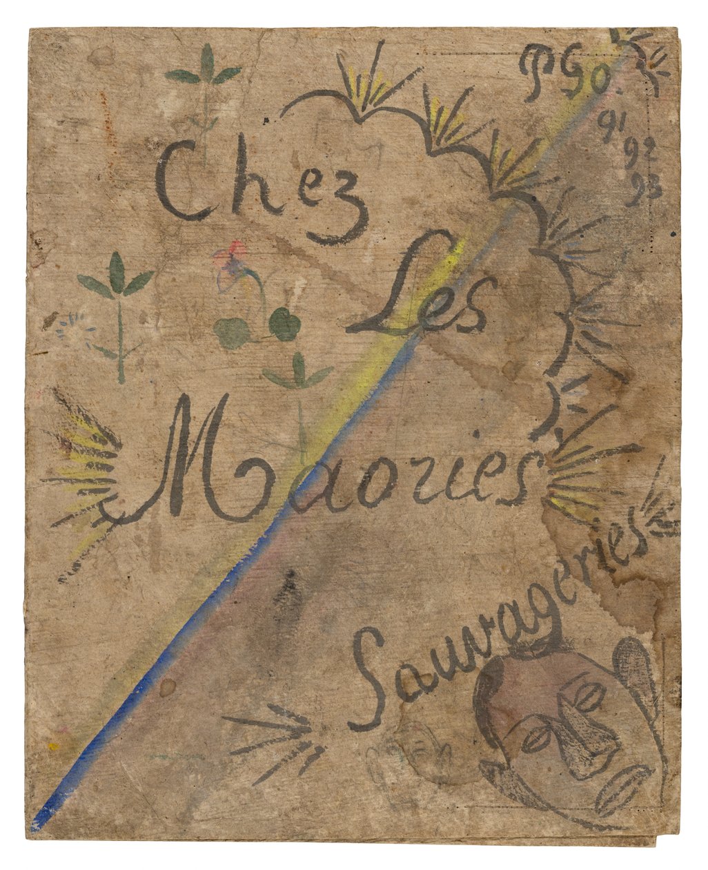 Chez les Maories: Sauvageries (Hjemme hos maorierne: vilde ting) af Paul Gauguin