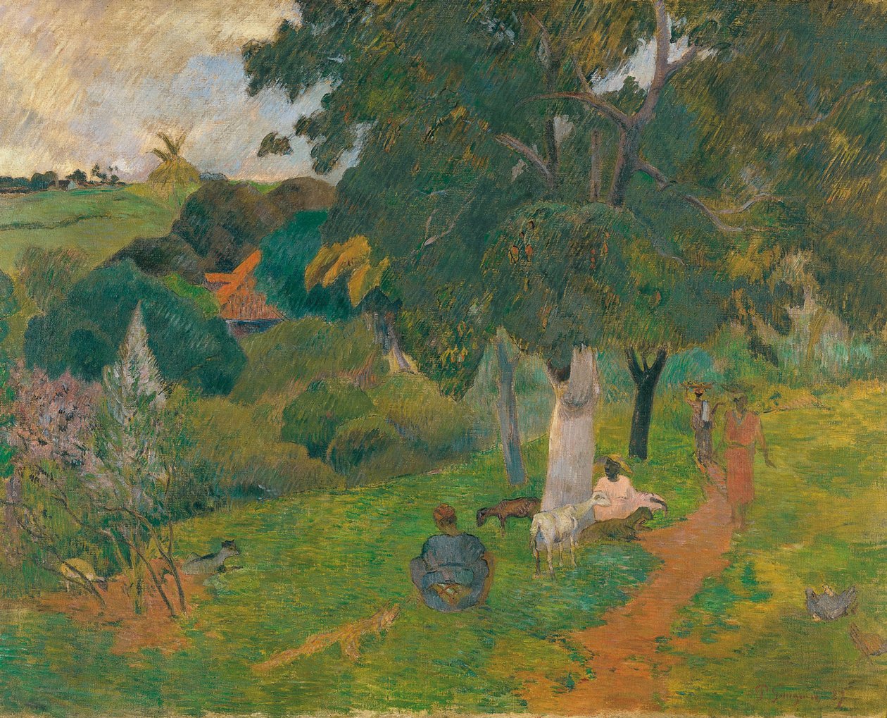 Kommer og går, Martinique, 1887 af Paul Gauguin
