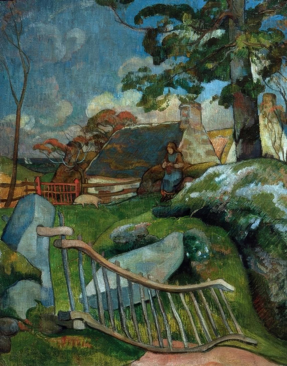 Porten (svinehyrinden) af Paul Gauguin