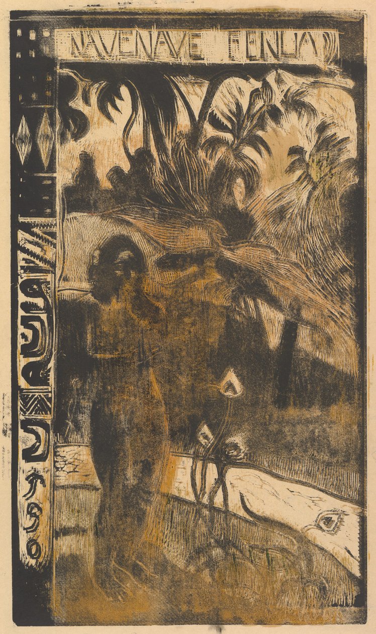 Dejligt land, 1893-94. af Paul Gauguin