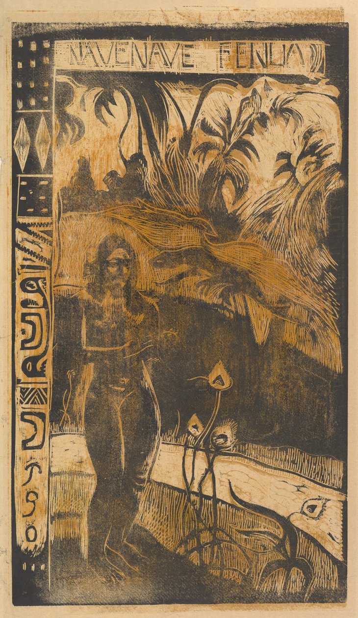 Dejligt land, 1893-94. af Paul Gauguin