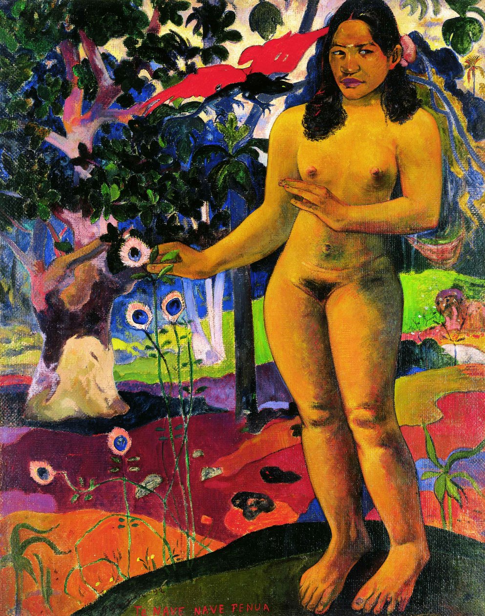 Dejlige Land Te Nave Nave Fenua, 1892. af Paul Gauguin