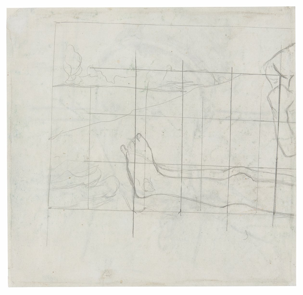 Design til en Jardiniere: The Toilette af Paul Gauguin