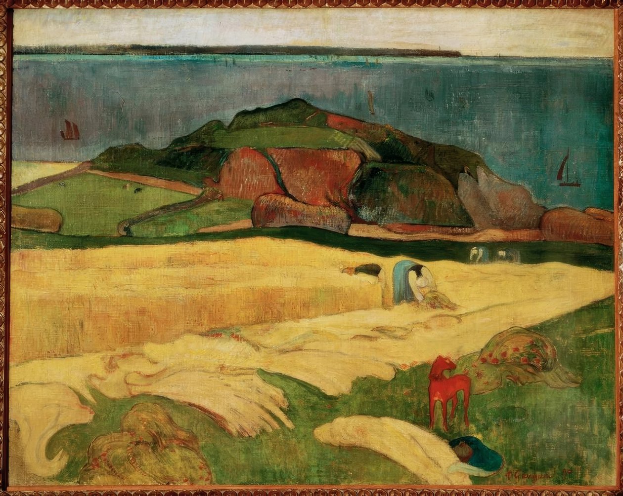 Høsten ved havet: Le Pouldu af Paul Gauguin