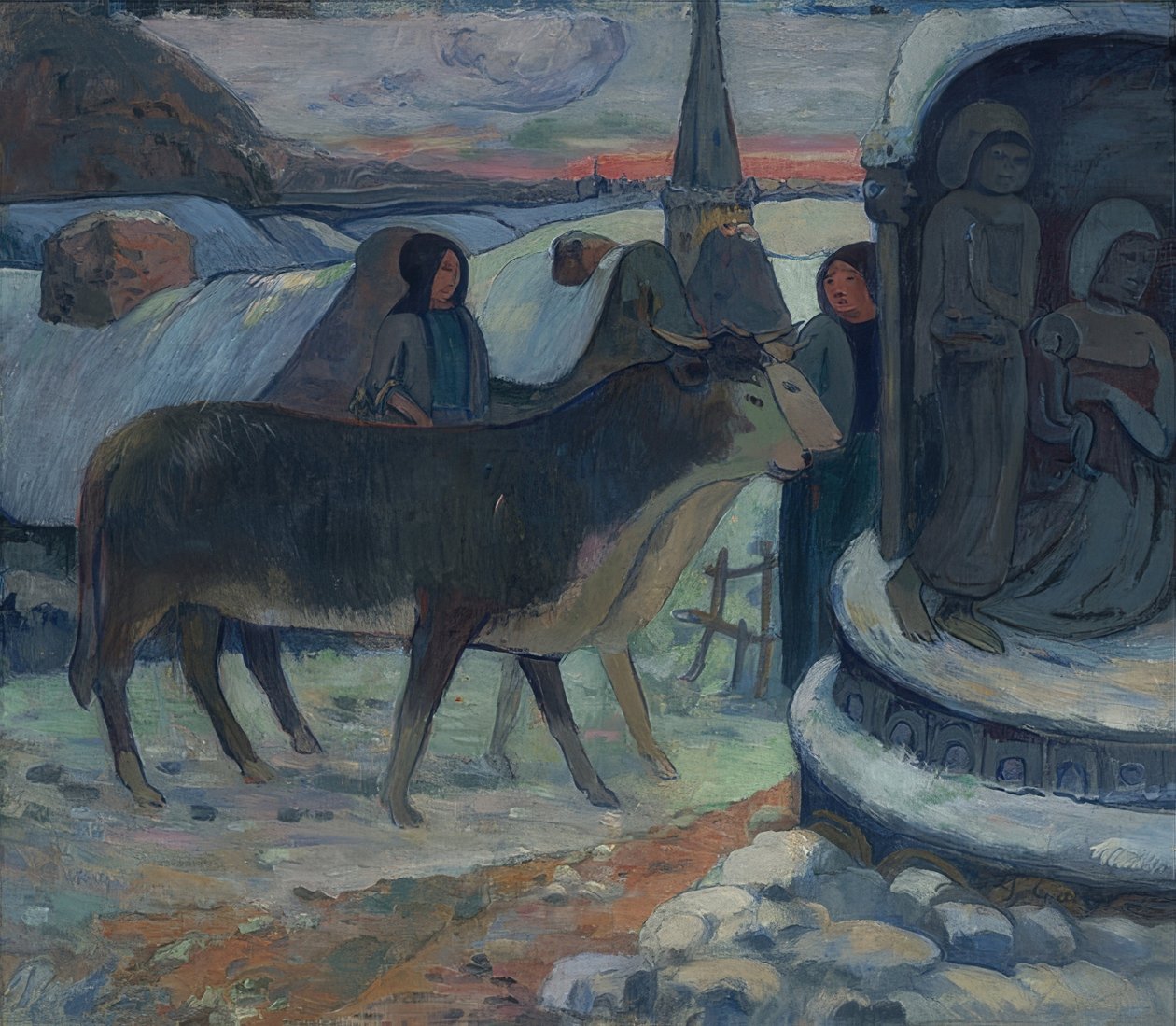 Den hellige nat (Velsignelsen af okserne). 1902-03 af Paul Gauguin