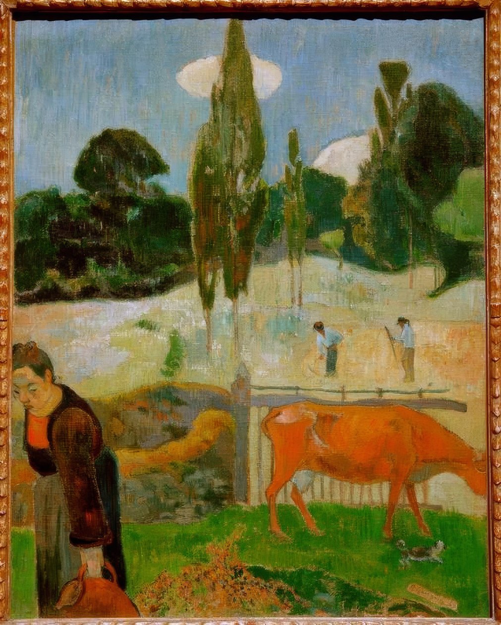 Den røde ko af Paul Gauguin