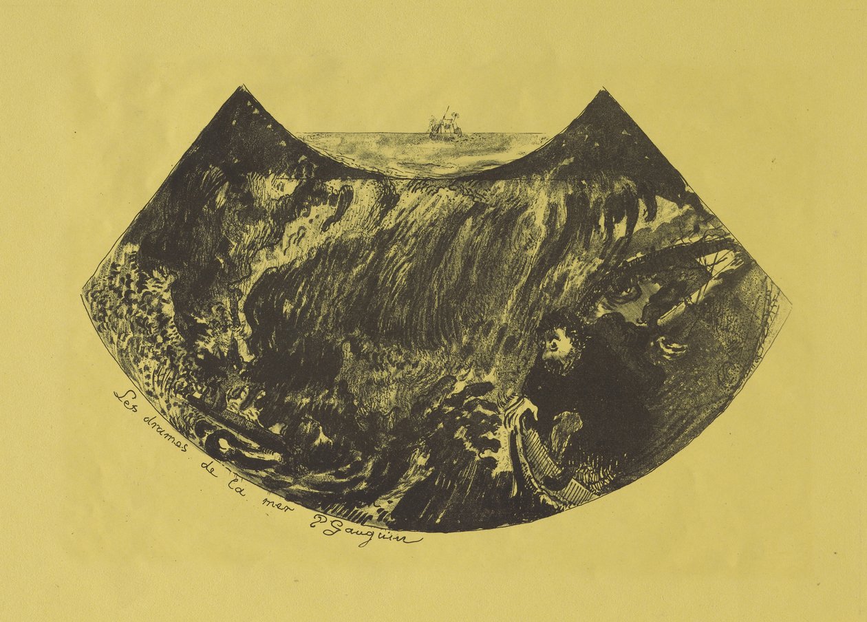 Dramas of the Sea: A Descent into the Maelstrom, 1889 af Paul Gauguin