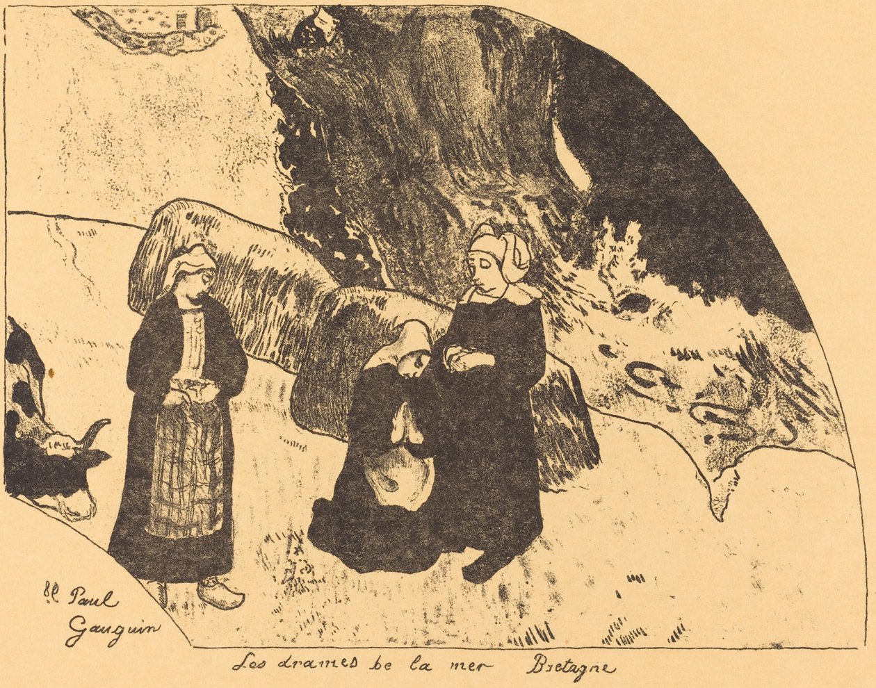 Havets dramaer, Bretagne af Paul Gauguin