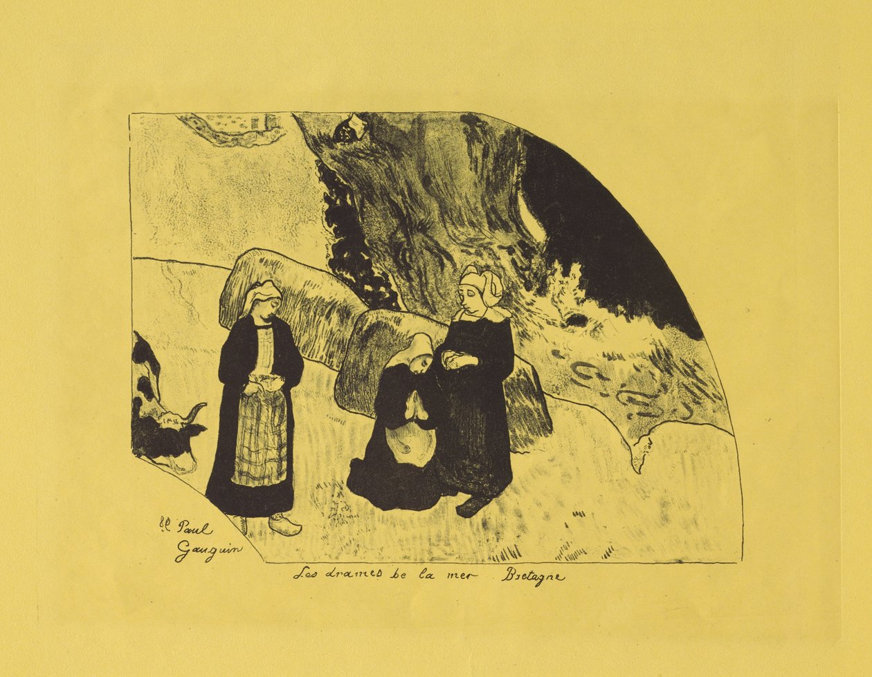 Dramen des Meeres: Bretagne af Paul Gauguin
