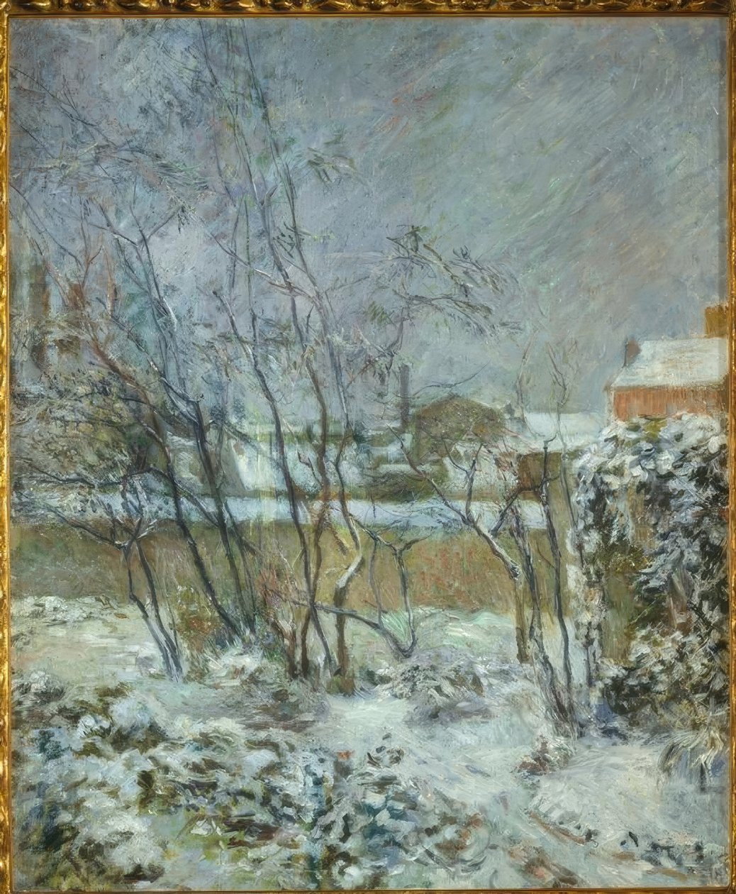 Sneeffekt, eller Sne ved rue Carcel af Paul Gauguin