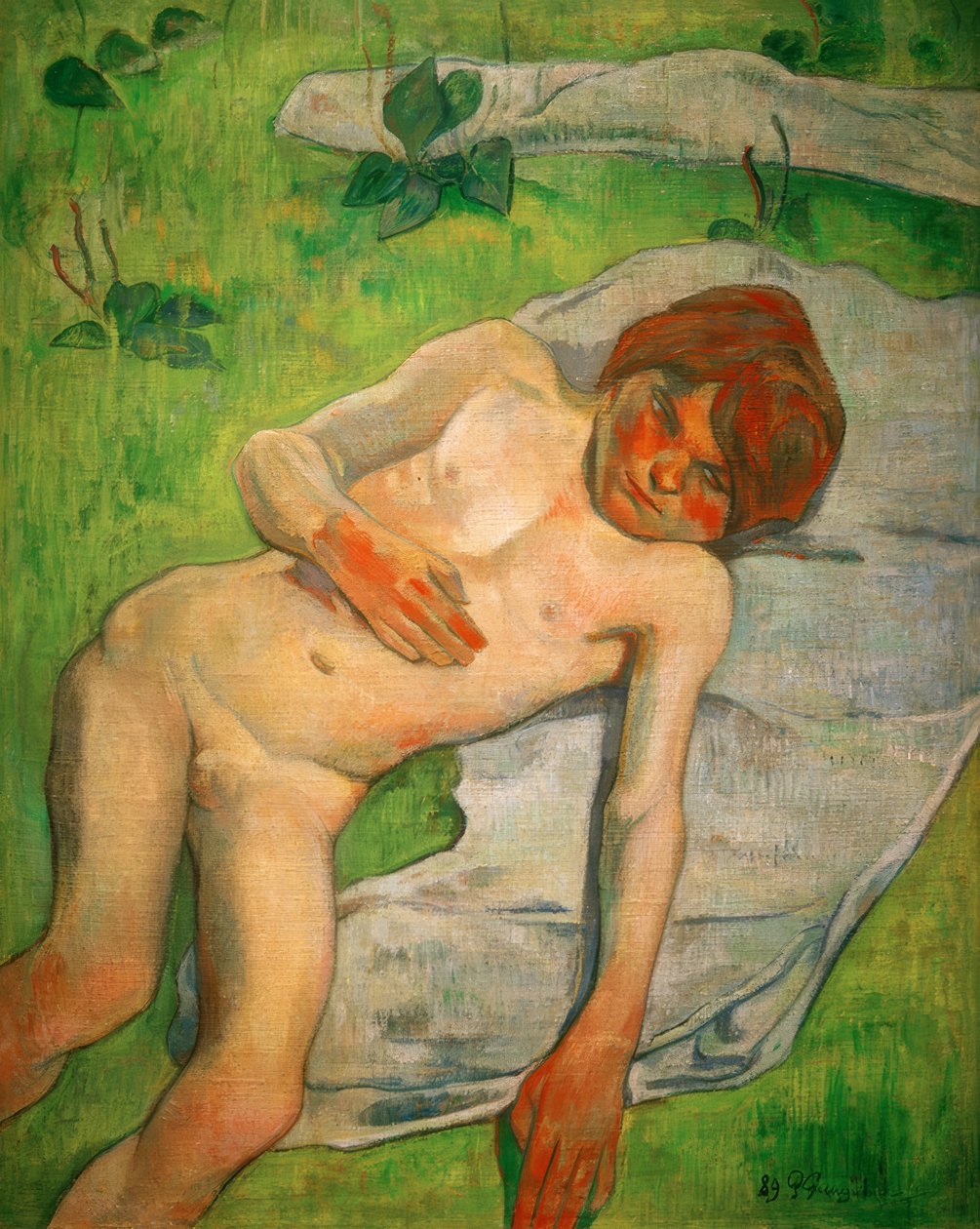 En bretonsk dreng af Paul Gauguin