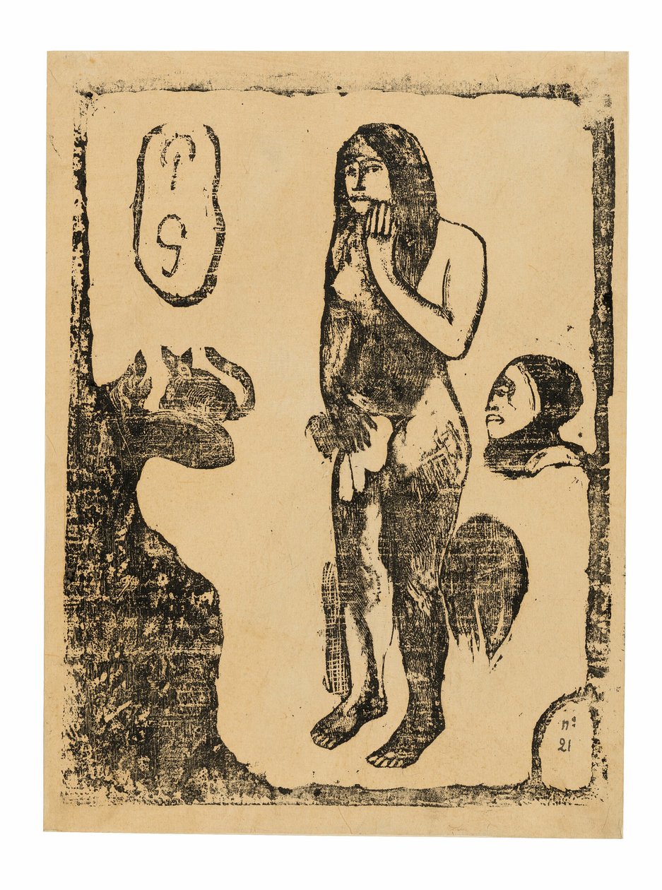 Eve, fra suiten af sene træsnitstryk af Paul Gauguin