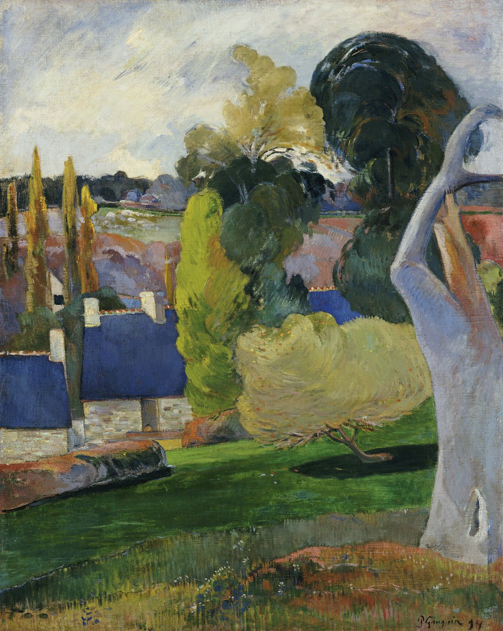 Gård i Bretagne II, 1894 af Paul Gauguin