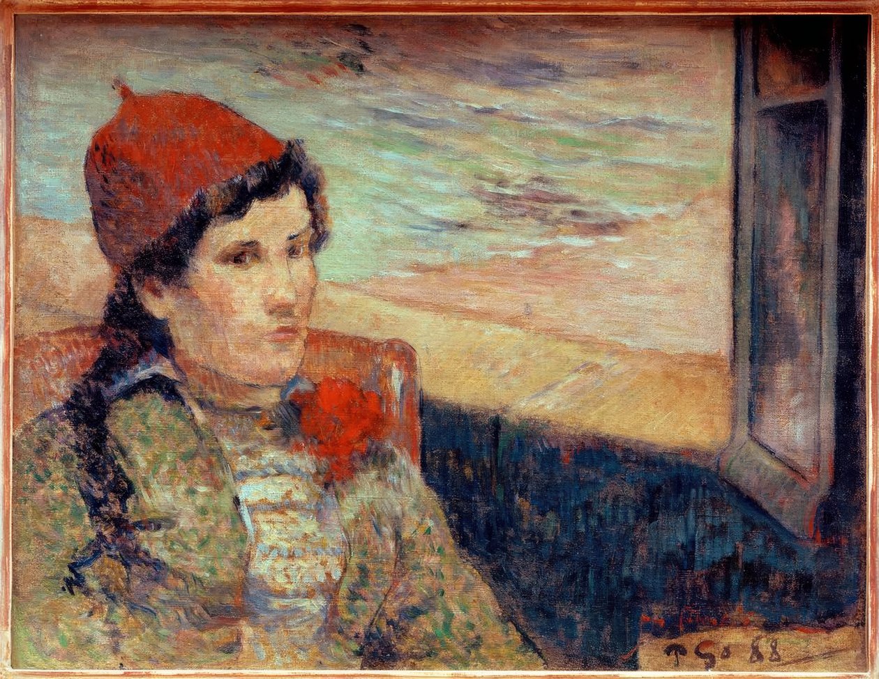 Kvinde foran et åbent vindue, kaldet The Bride af Paul Gauguin