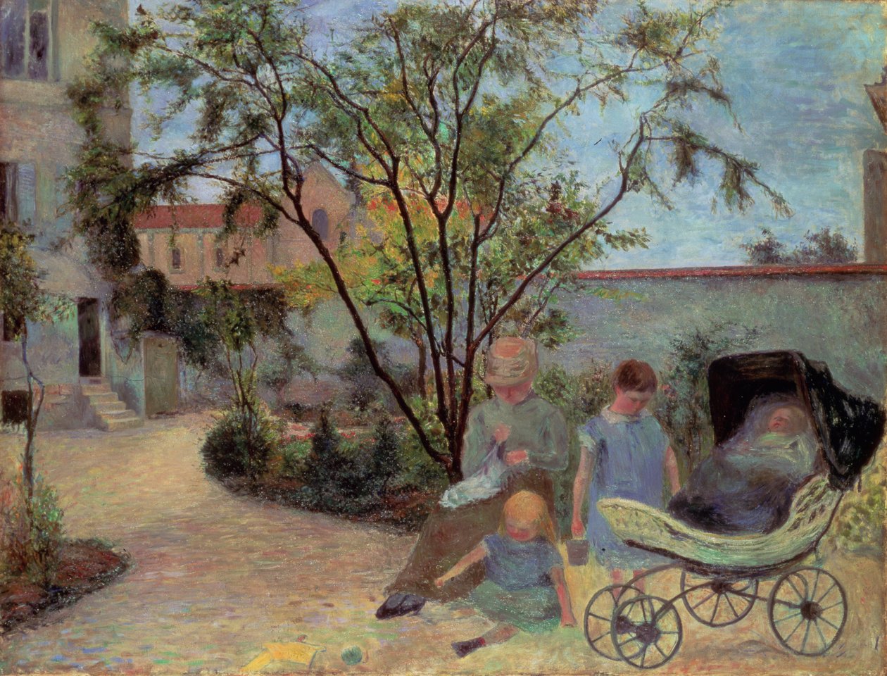 Figurer i en have, ca. 1881 af Paul Gauguin