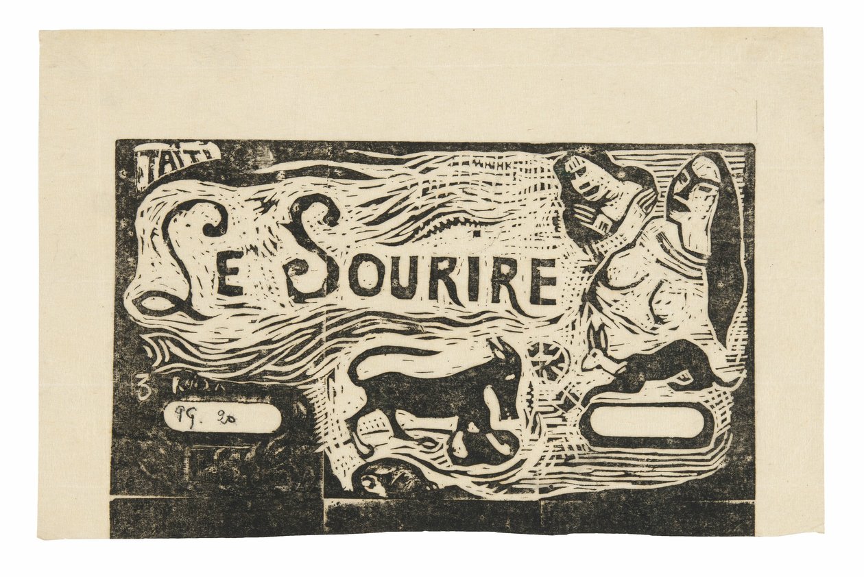 Ræv, Buster af to kvinder og en kanin, hovedstykke til Le sourire af Paul Gauguin