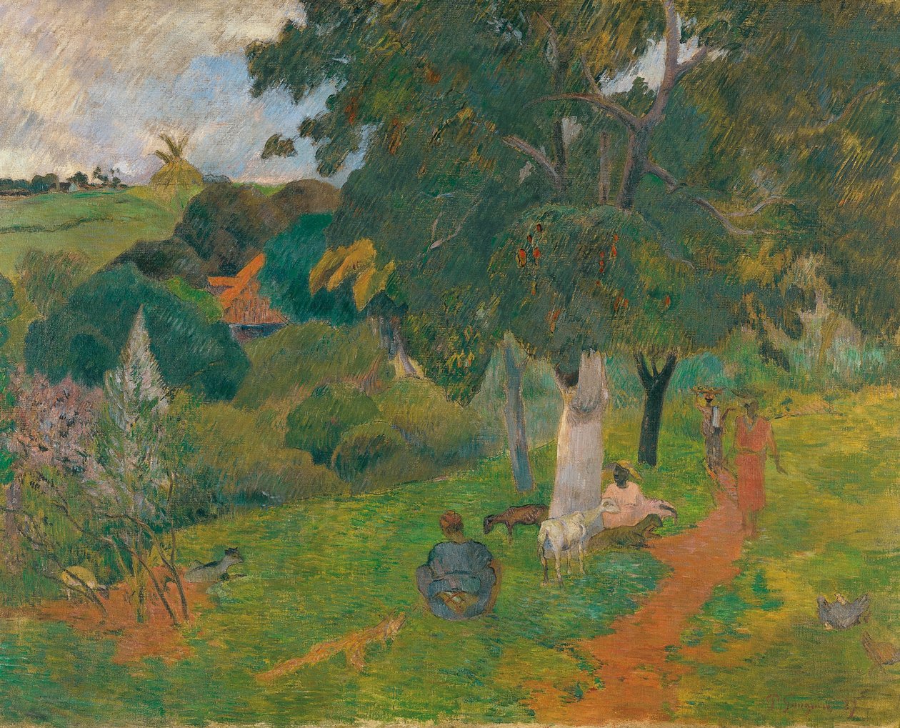Fransk: Allés et venues, Martinique Kommer og går, Martinique af Paul Gauguin