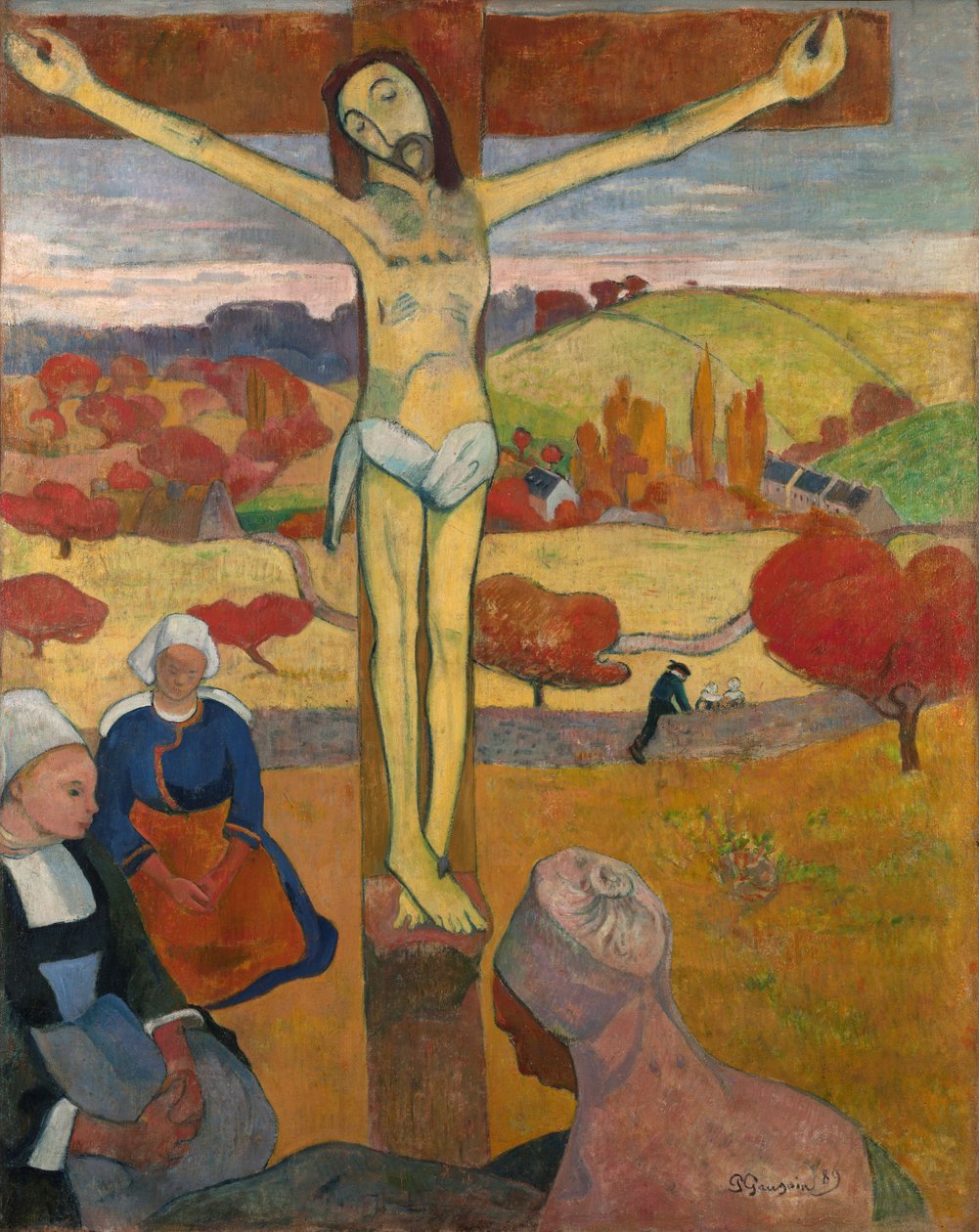 Fransk:  Le Christ jaune Den gule Kristus af Paul Gauguin