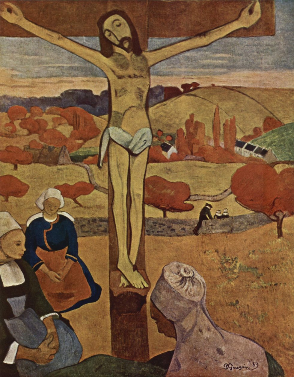 Fransk:  Le Christ jaune Den gule Kristus af Paul Gauguin