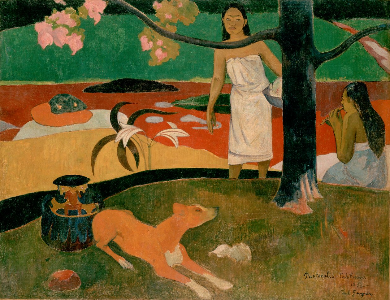 Fransk: Pastorales Tahitiennes Pastorales tahitiennes af Paul Gauguin