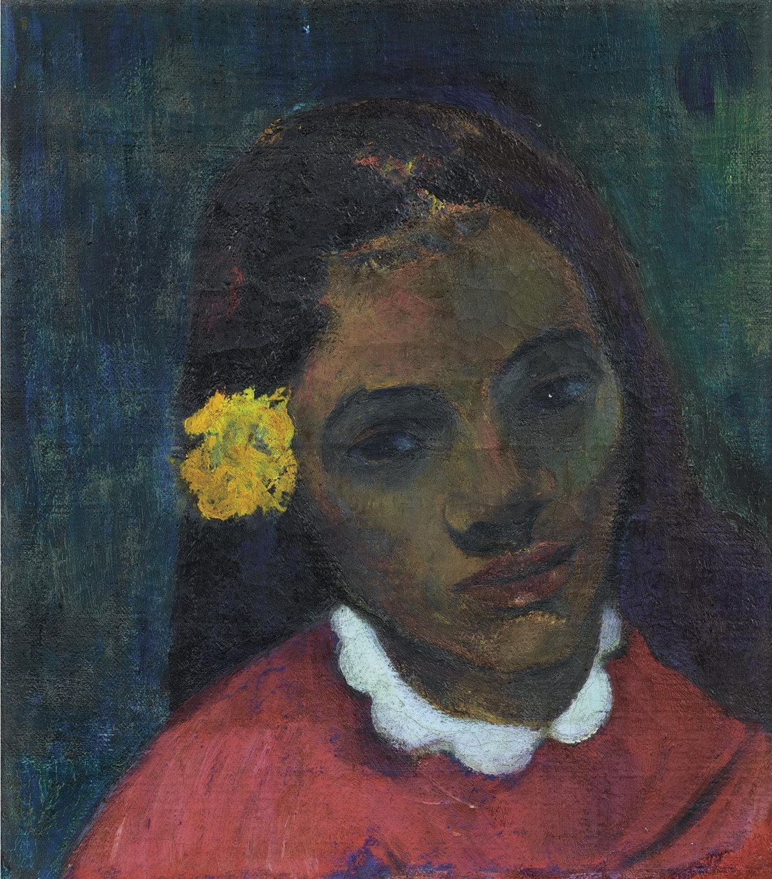 Fransk: Tête de Tahitienne, ou La Fleur qui écoute af Paul Gauguin
