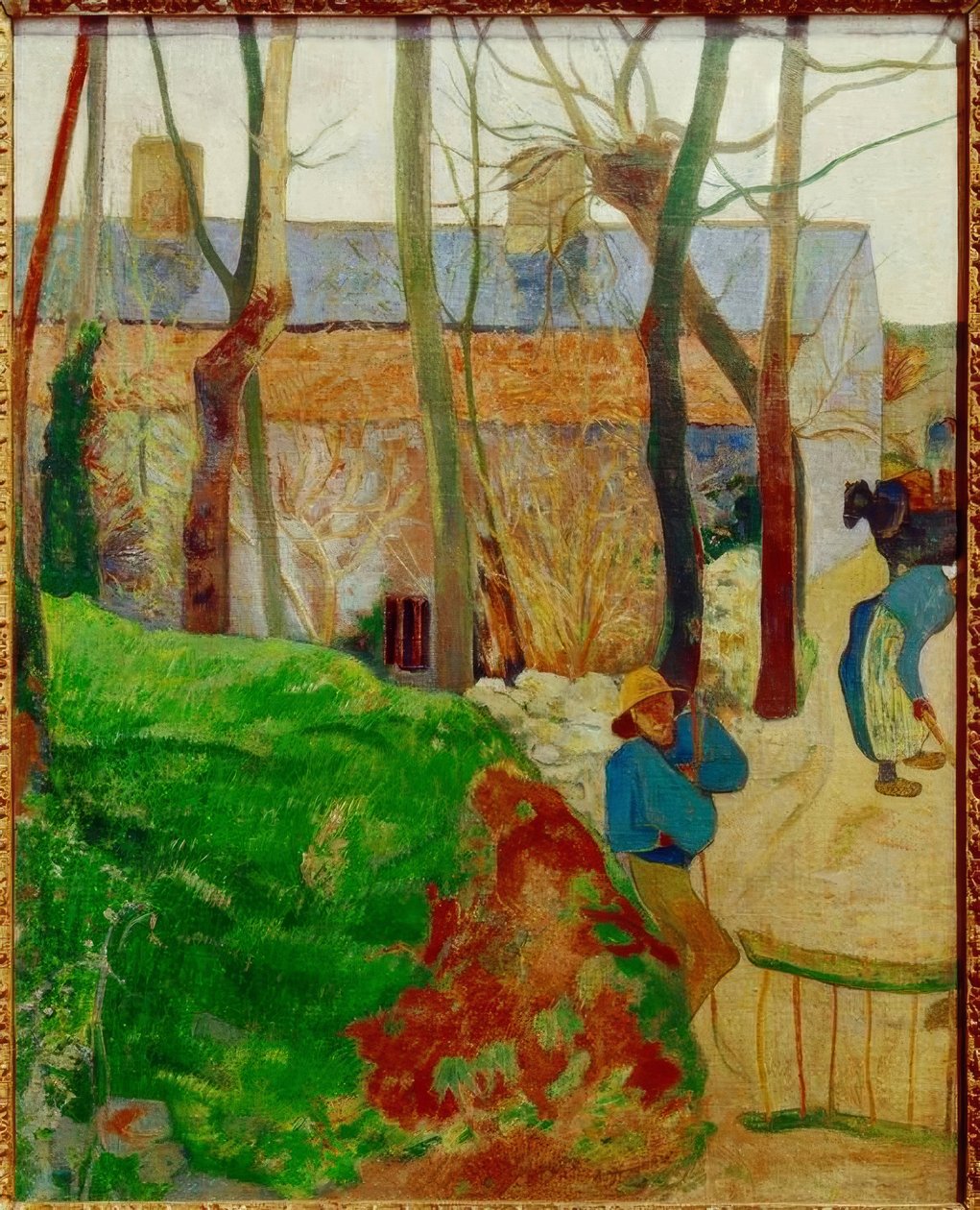 Huse i Le Pouldu af Paul Gauguin