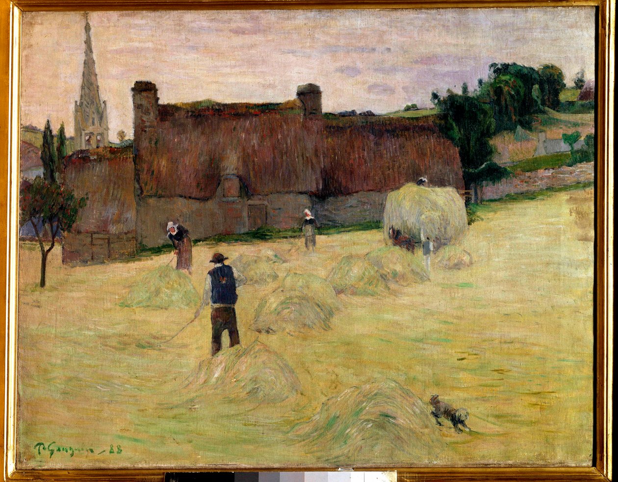 Hø i Bretagne Maleri af Paul Gauguin (1848-1903) 1888 Søn. 0,73 x 0,92 m Paris, musee d