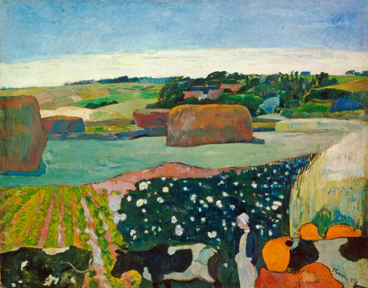 Høstakke i Bretagne, 1890 af Paul Gauguin