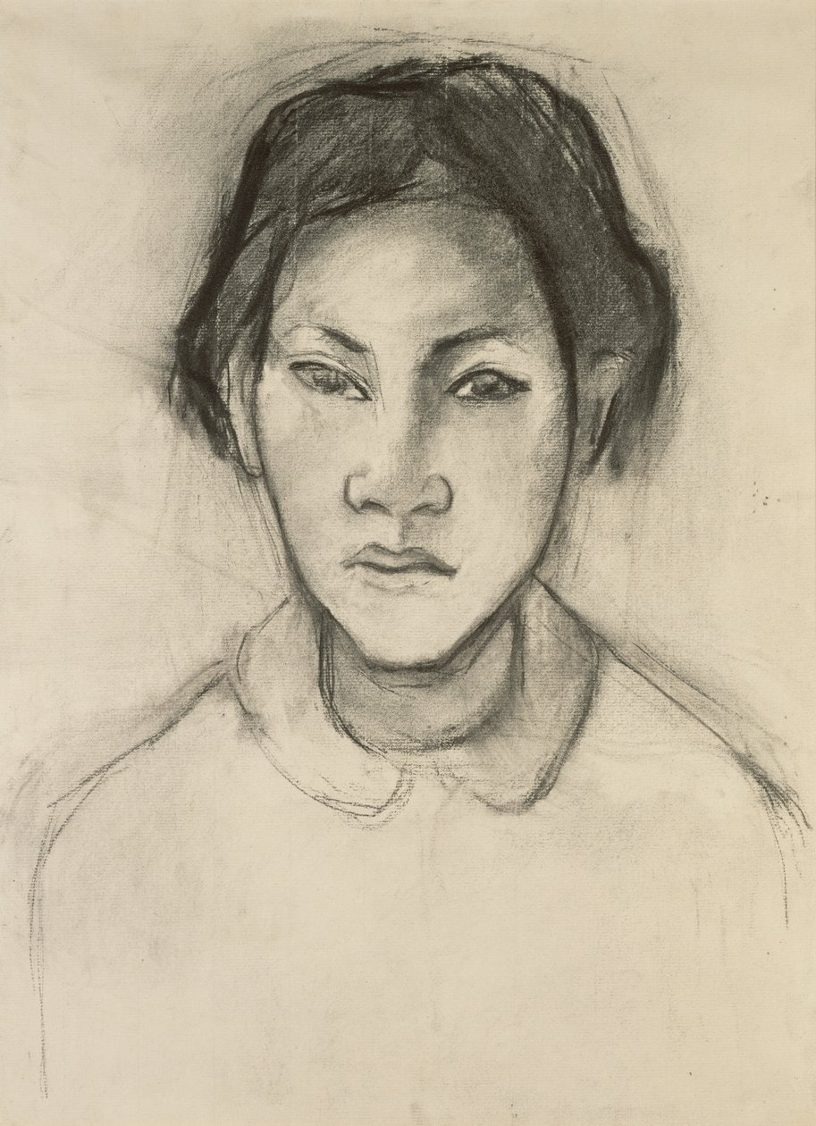 Hoved af en tahitiansk kvinde af Paul Gauguin
