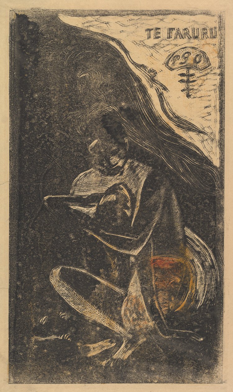 Here We Love Te Faruru, fra Duft Noa Noa, 1893-94. af Paul Gauguin