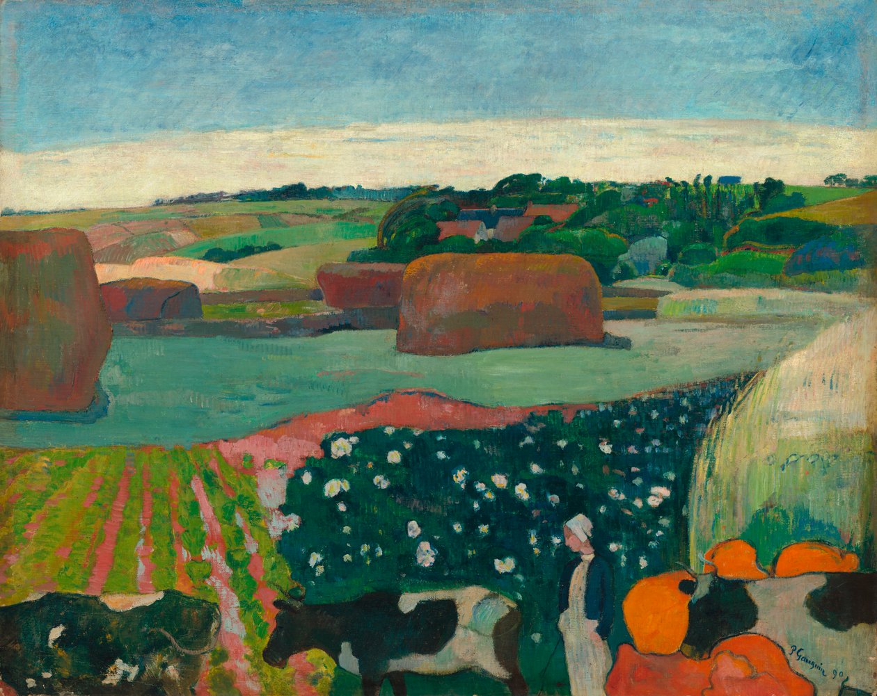 Høstakke i Bretagne af Paul Gauguin