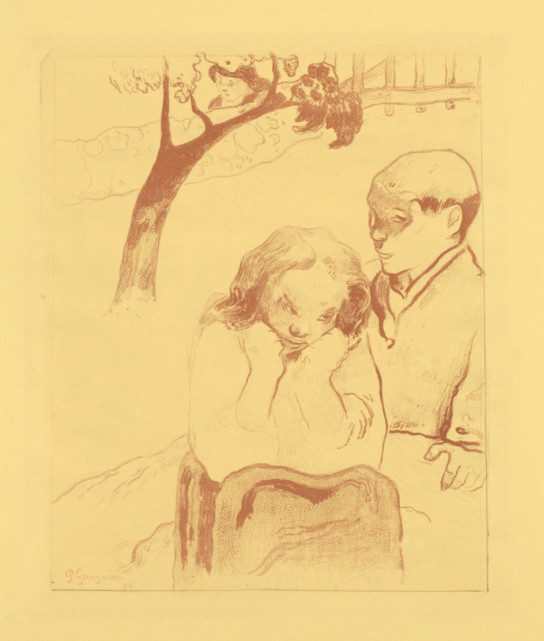 Menneskelig elendighed af Paul Gauguin