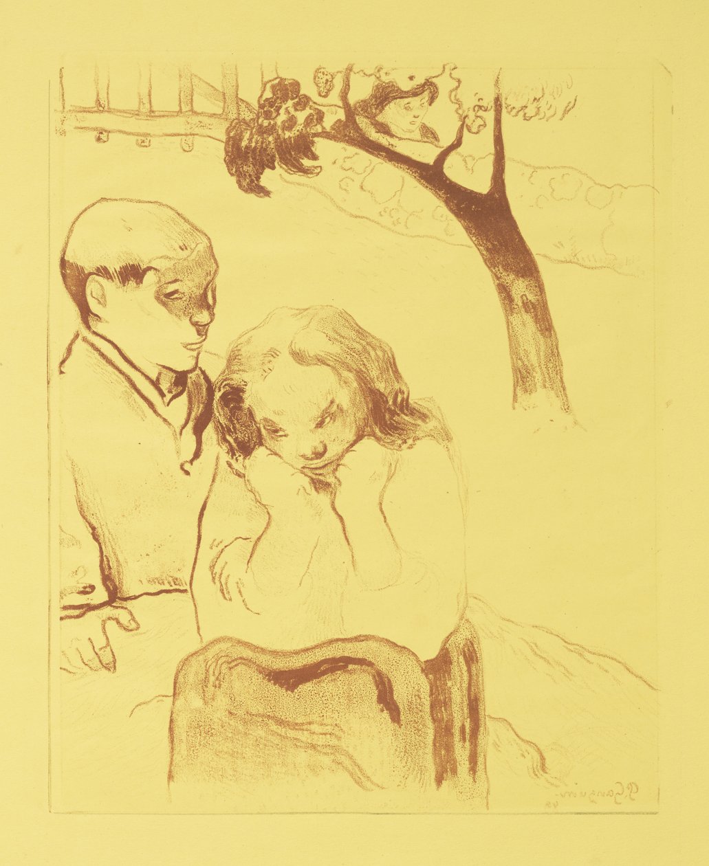 Menneskelig elendighed, 1889 af Paul Gauguin