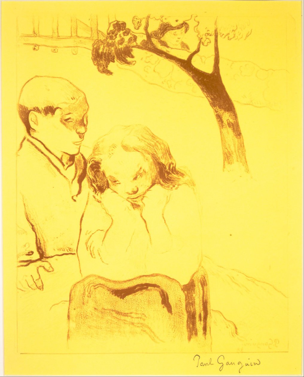 Human Misery, fra Volpini Suite: Dessins lithographiques, 1889., 1889. af Paul Gauguin