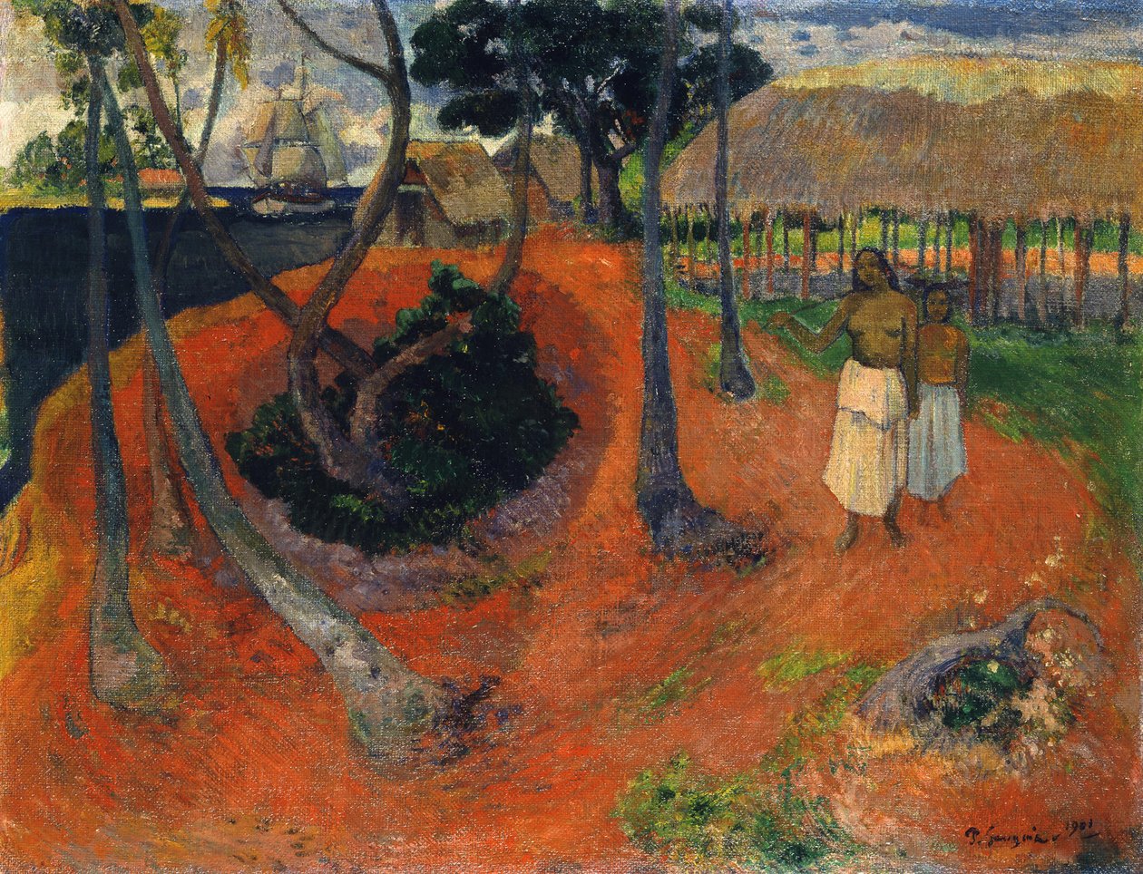 Idyll på Tahiti Idyll på Tahiti, 1901. af Paul Gauguin