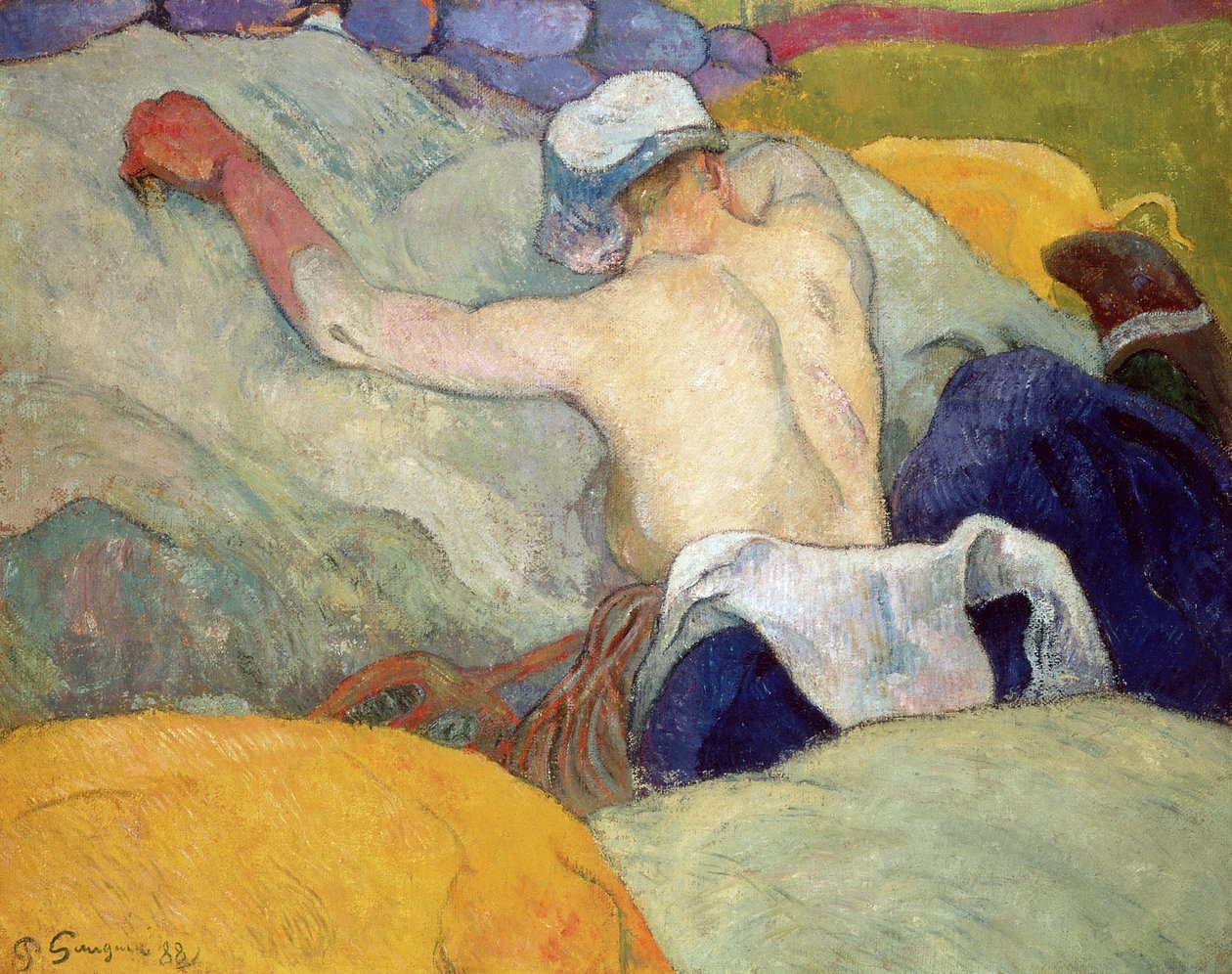 In the Heat, or the Pigs, 1888 af Paul Gauguin