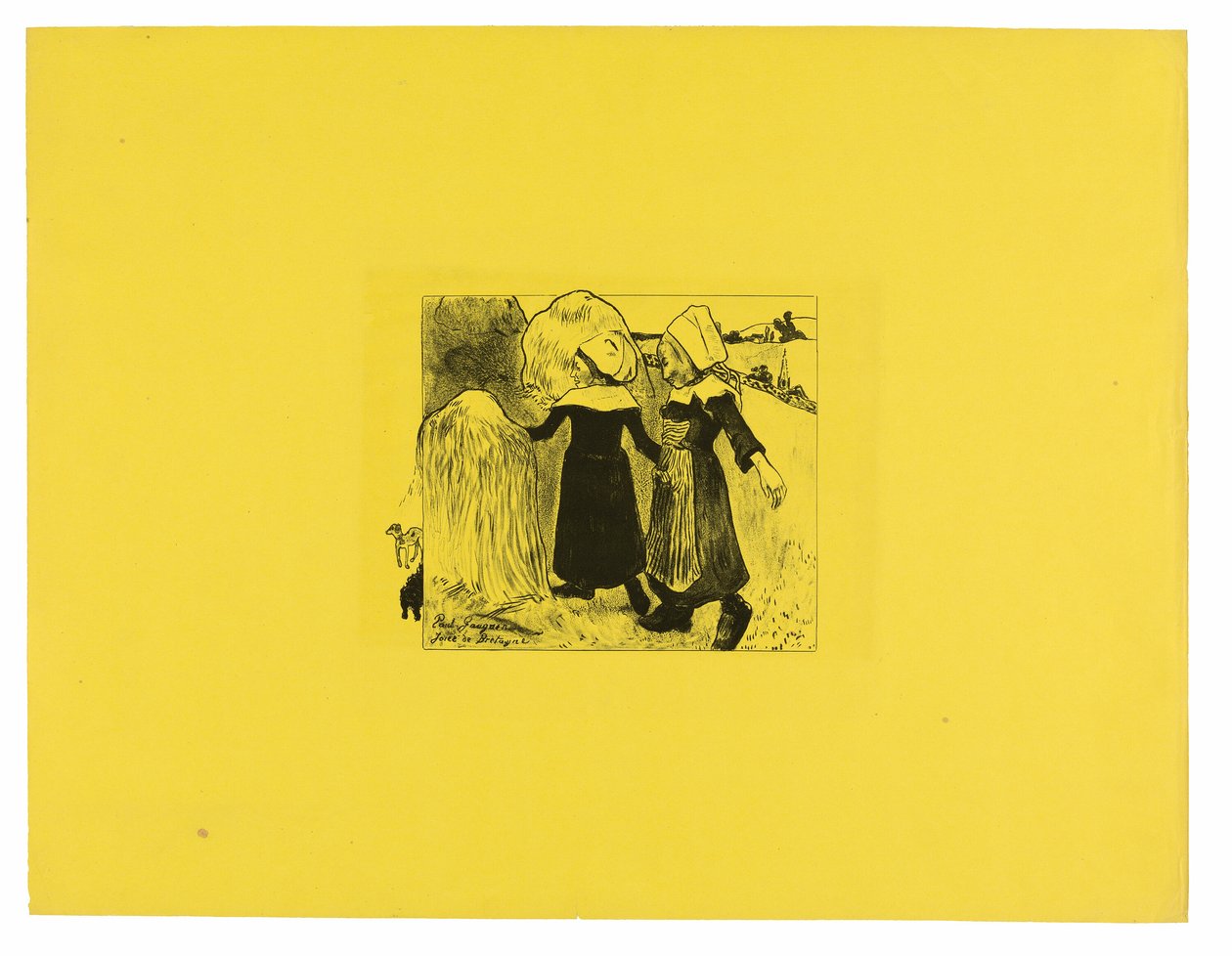 Joies de Bretagne (Glæder fra Bretagne), fra Volpini-suiten af Paul Gauguin