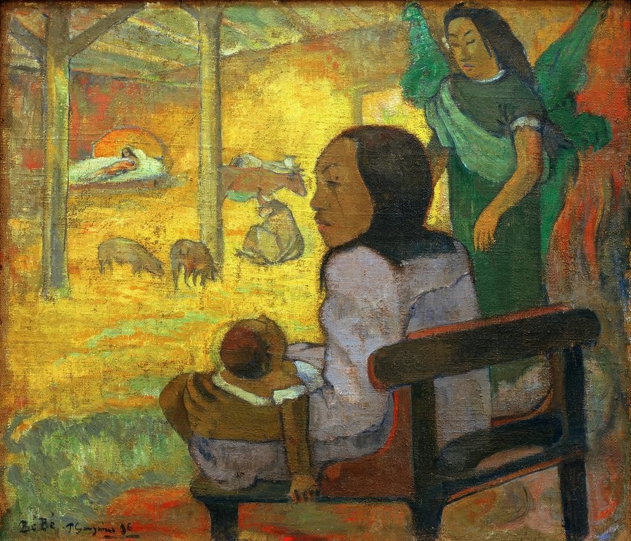 Lille barn (Tahitiansk jul) af Paul Gauguin