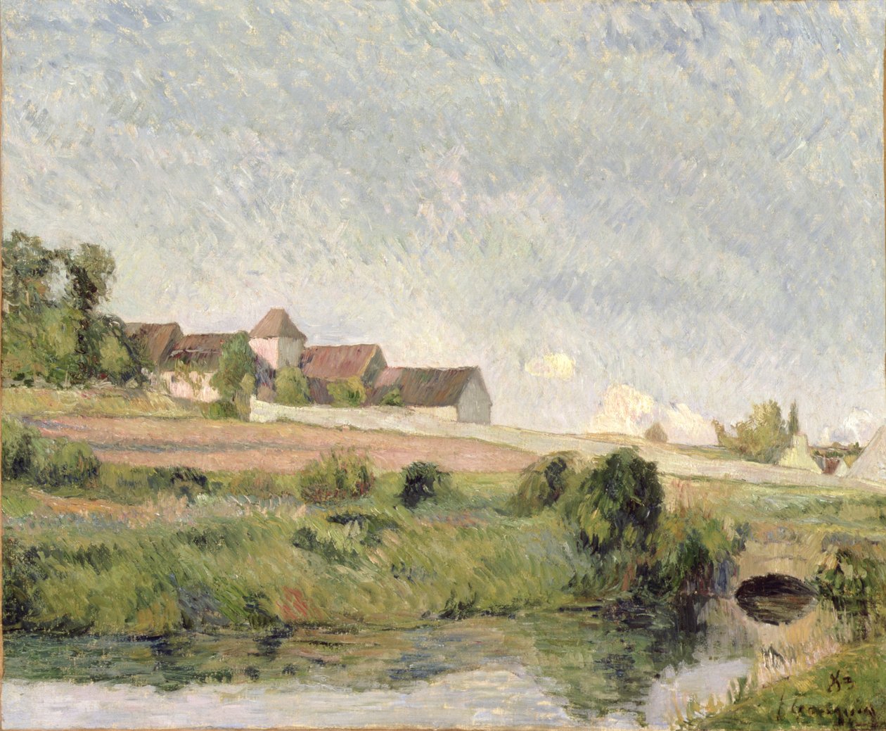 La Ferme de la Groue, Osny, 1883 af Paul Gauguin