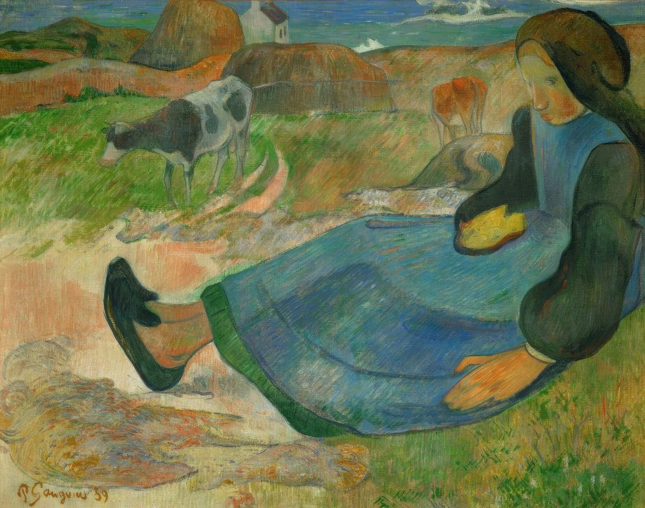 The Cow Keeper, eller Young Breton af Paul Gauguin
