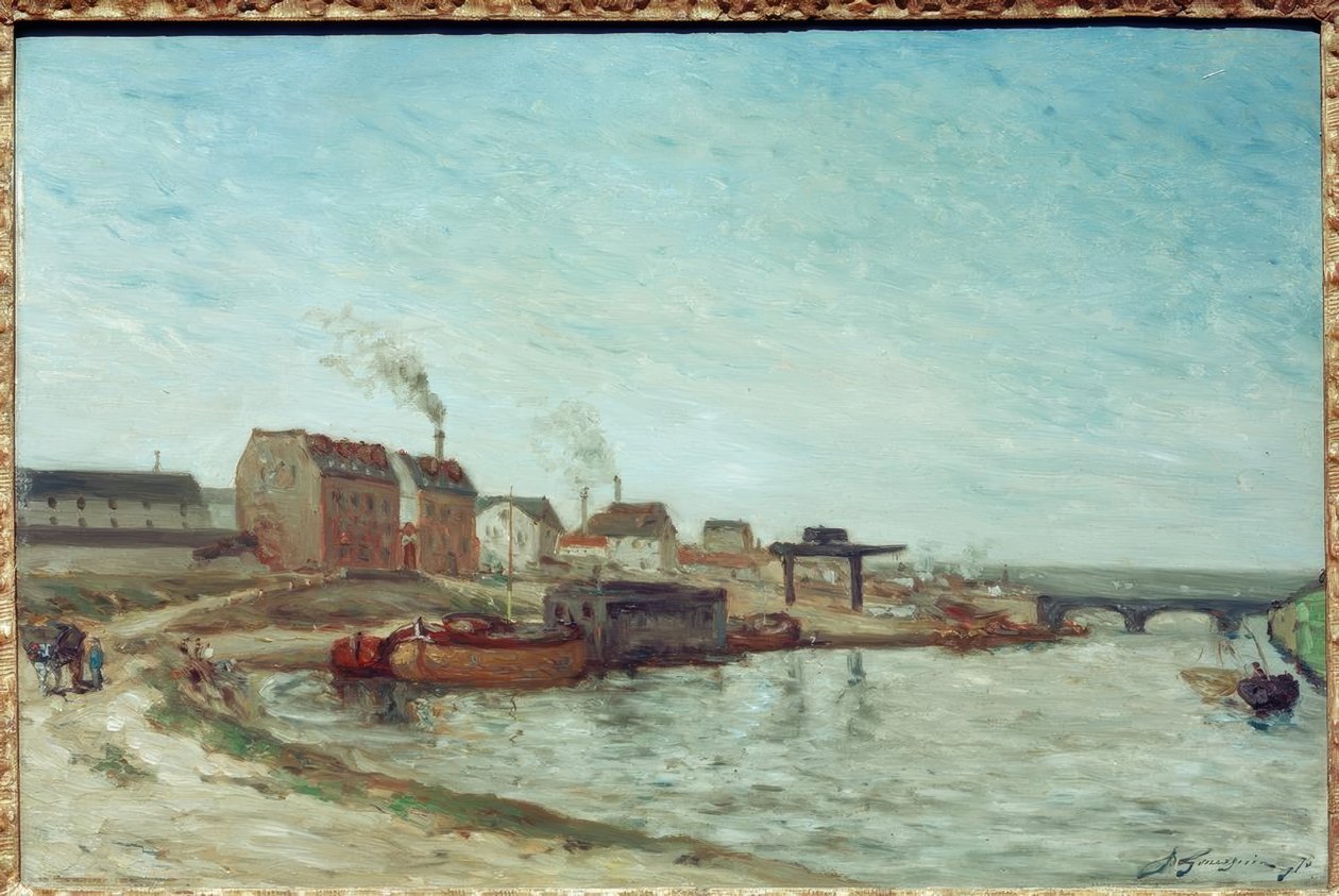 Seinen ved Pont de Grenelle af Paul Gauguin
