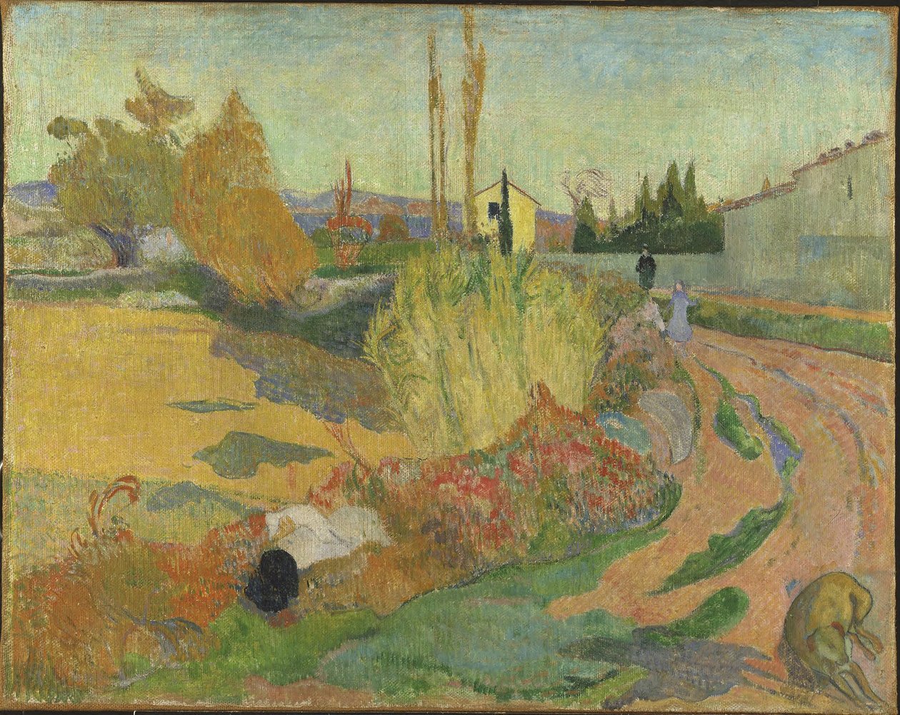 Landskab fra Arles af Paul Gauguin