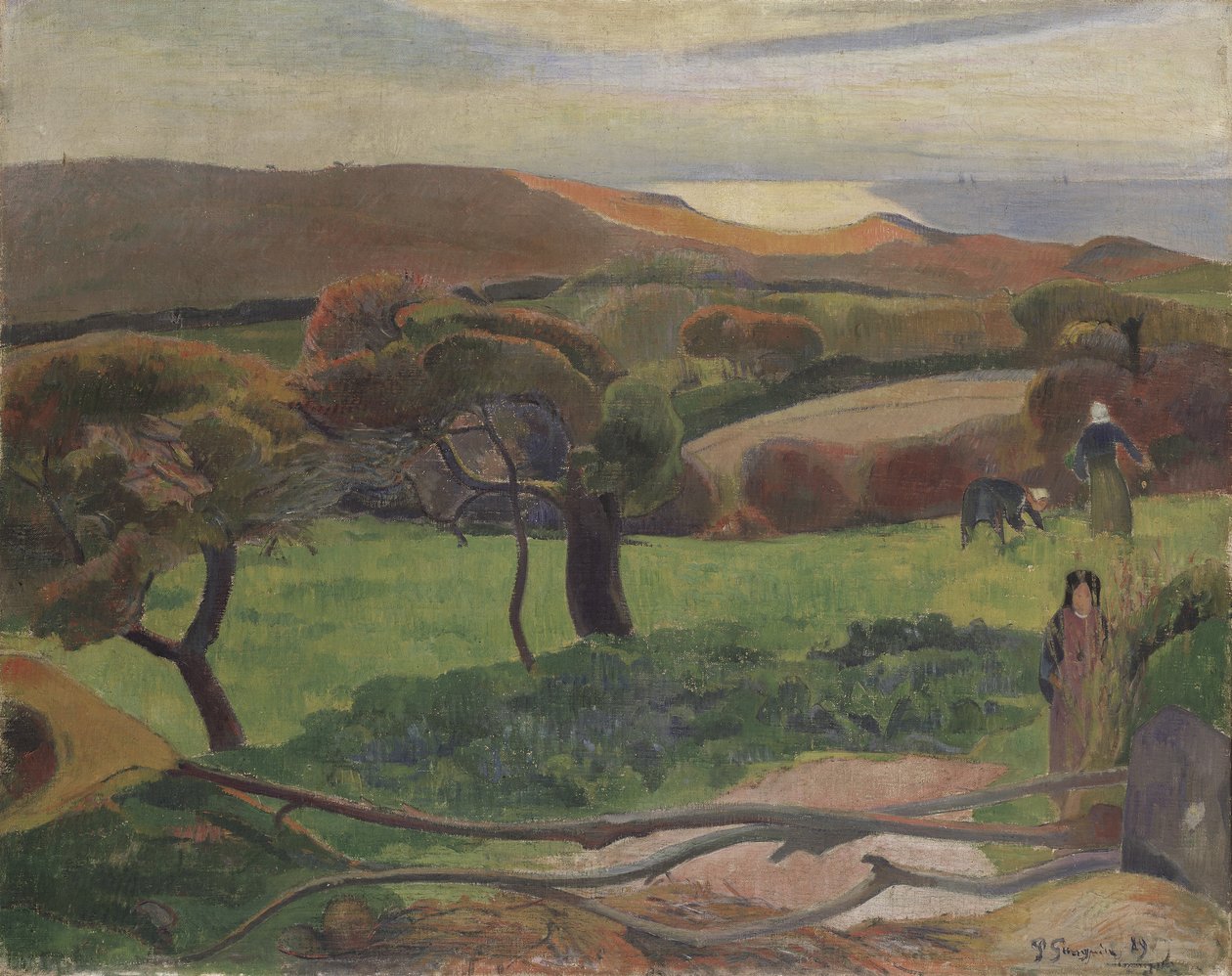Landskab fra Bretagne af Paul Gauguin