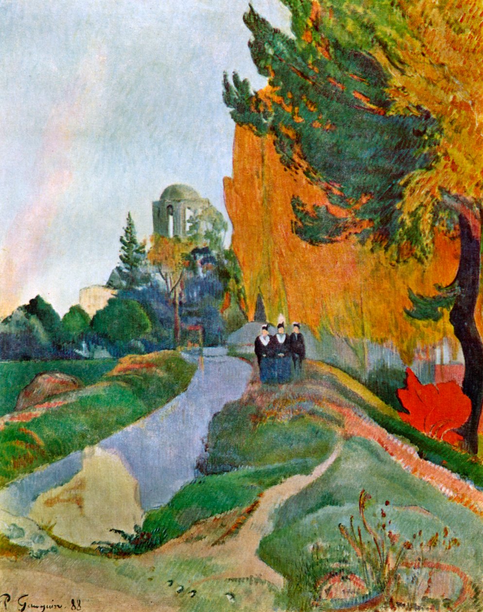 Landskab i Arles nær Alyscamps, 1888 1939. af Paul Gauguin