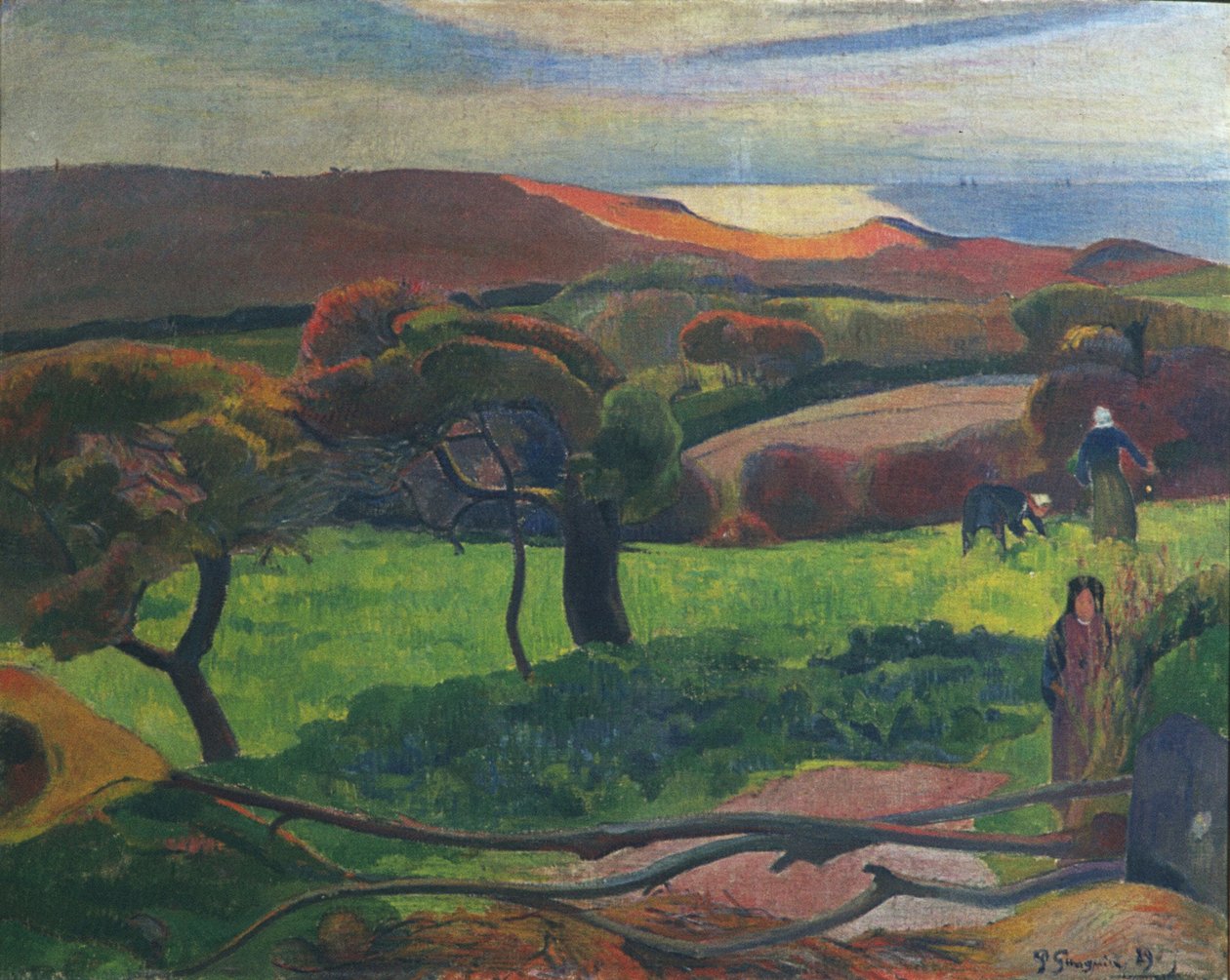 Landskab i Bretagne af Paul Gauguin