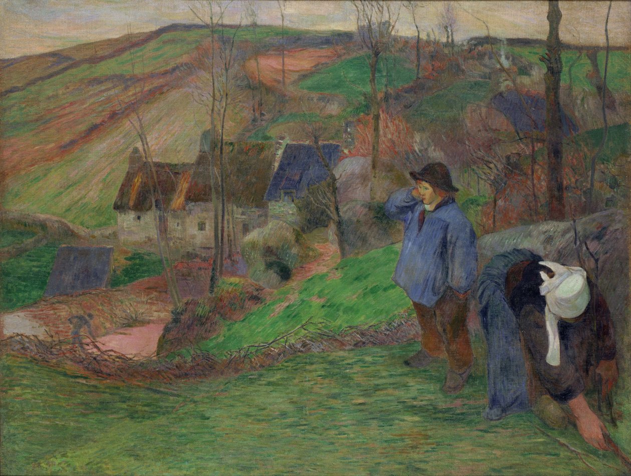 Landskab i Bretagne af Paul Gauguin