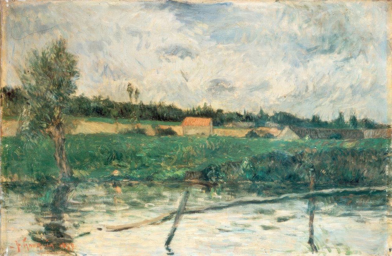Landskabet i Bretagne af Paul Gauguin