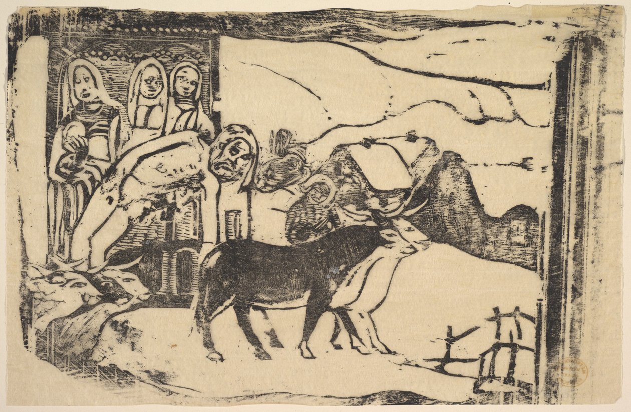 Den bretonske Golgata, 1898-99. af Paul Gauguin