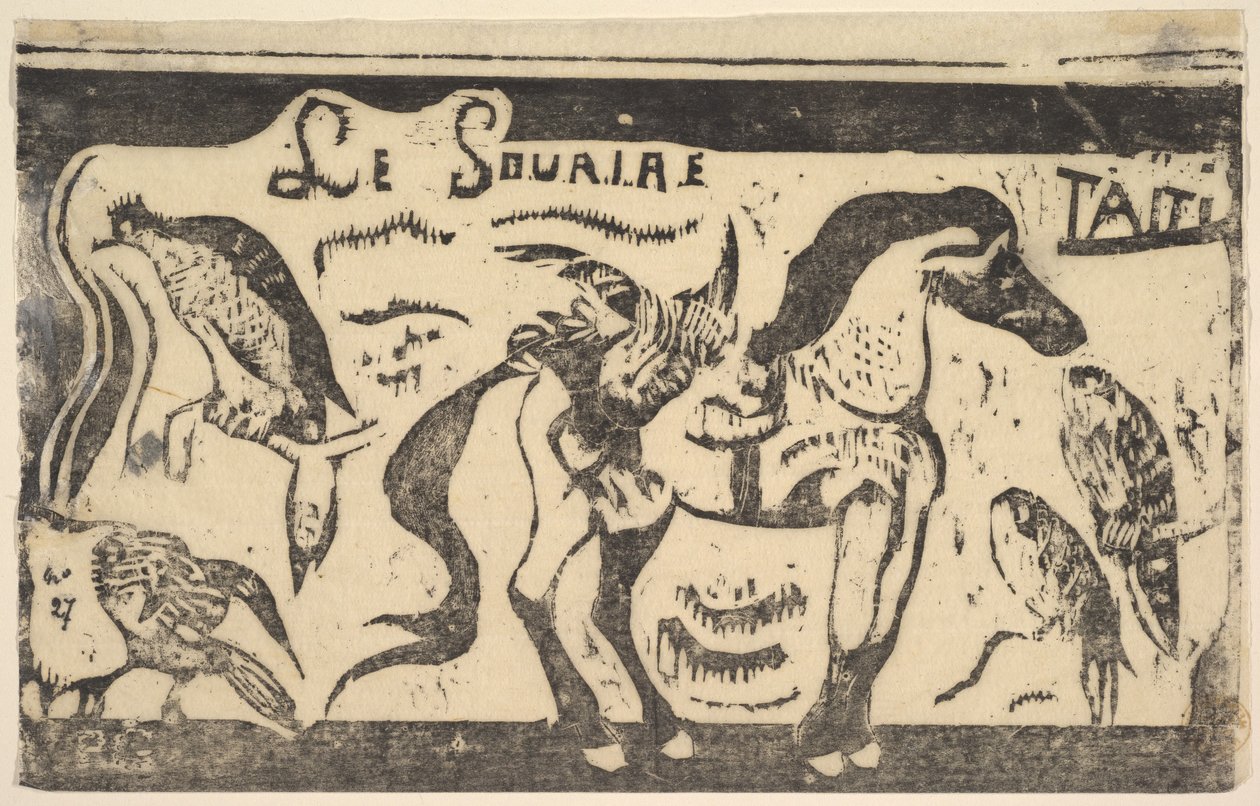 Smilet, Tahiti Smil, Tahiti, december 1899. af Paul Gauguin