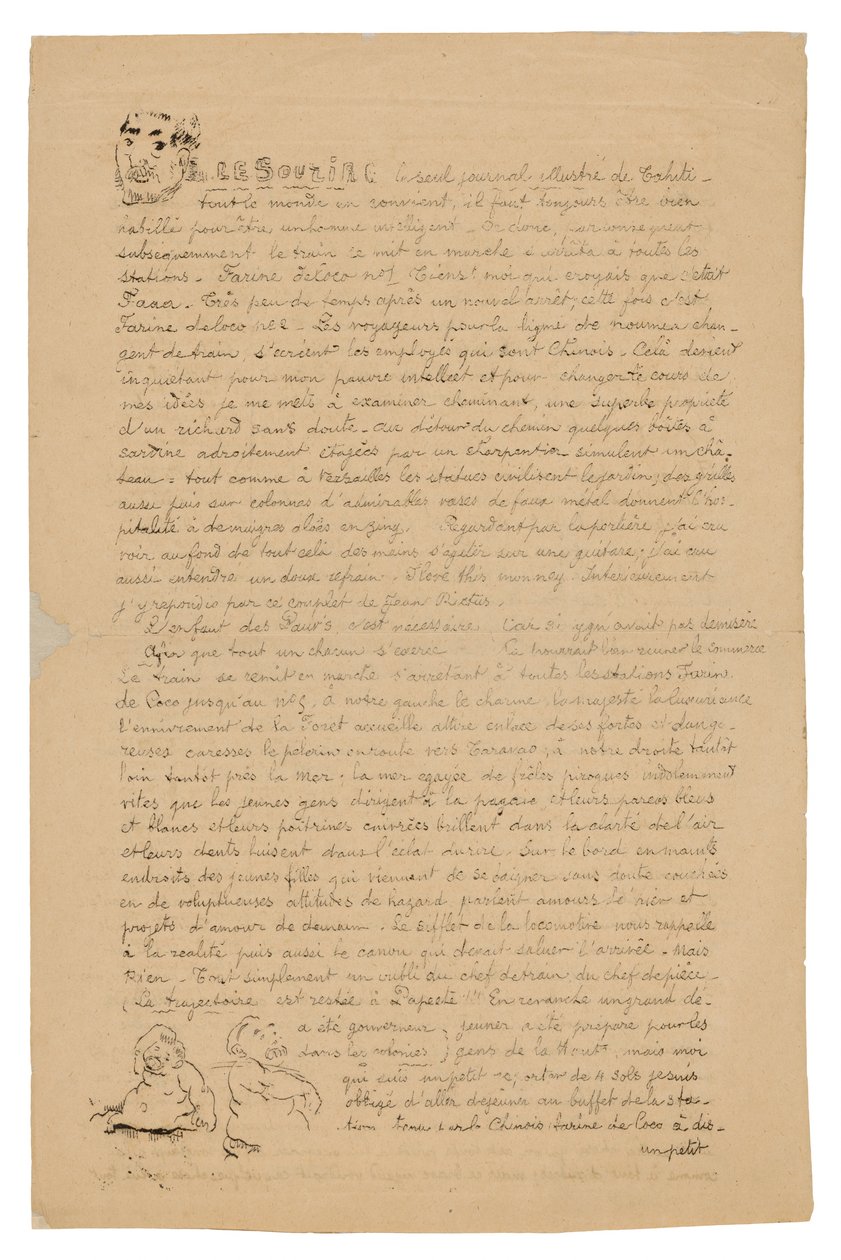 Le sourire: Journal sérieux, 21. august 1899 af Paul Gauguin